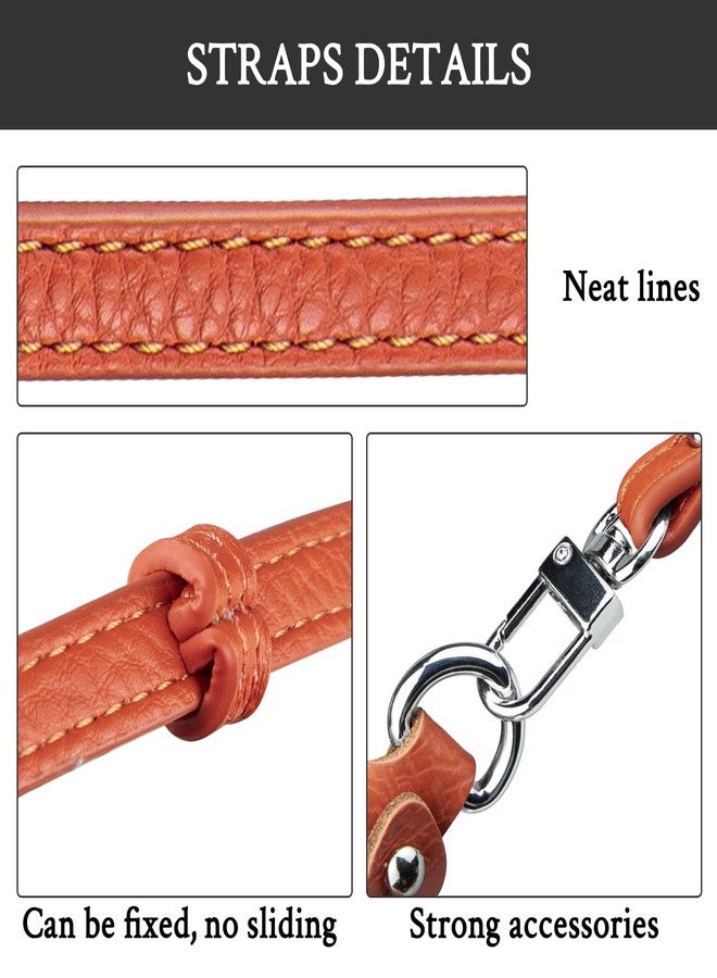 SOPROM Crossbody Strap Replacement for Longchamp Pouch with Handle Mini Bag Adjustable Conversion Kit for Long Champ(Width:9mm,Color:Orange) - Image 5